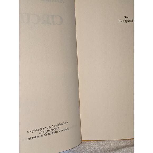 Alistair McLean Circus 1975 Used Hardback - Picture 11 of 12